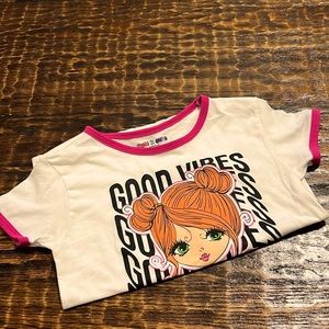 Brand: Just 2 Cute , Size: 10/12 , Color: White with graphic print